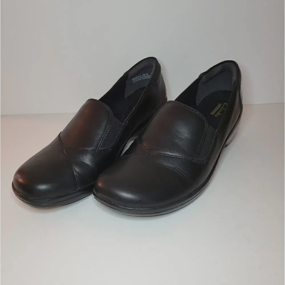 Clarks Leather Slip-on Black Shoe